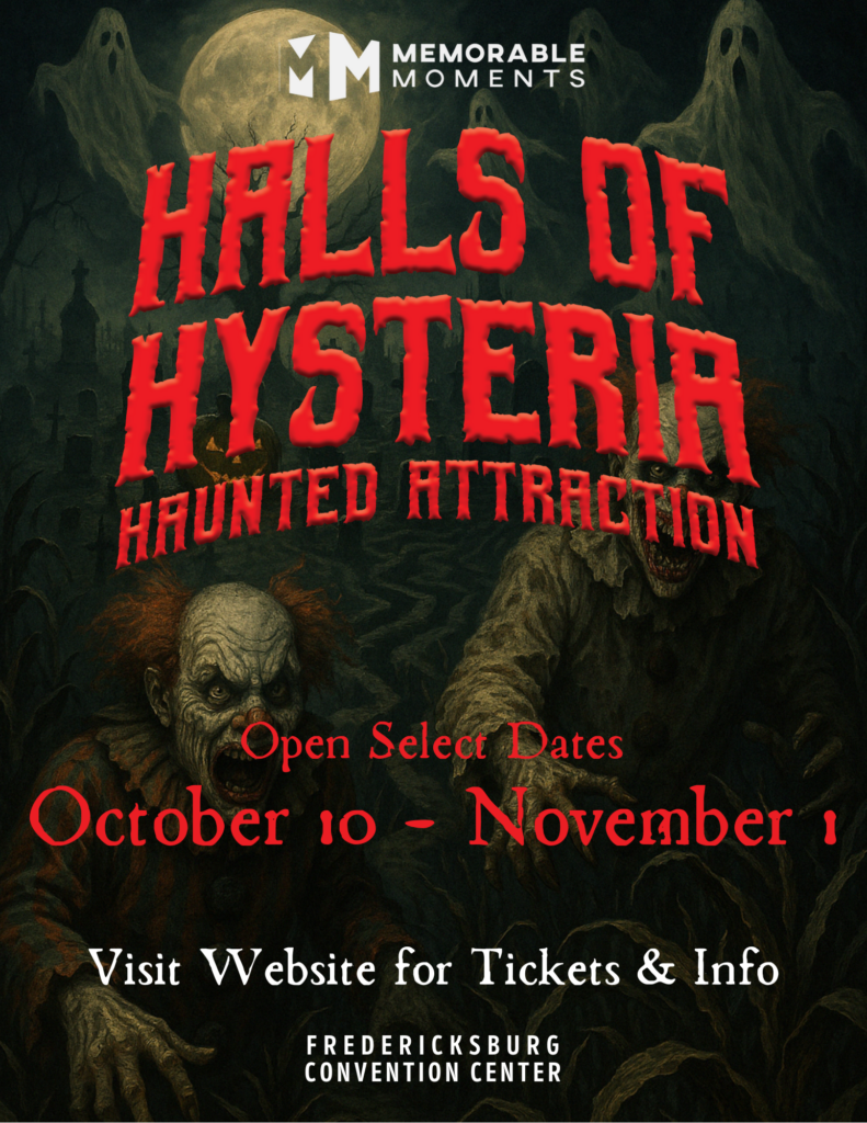 halls hysteria Fredericksburg haunted attraction
